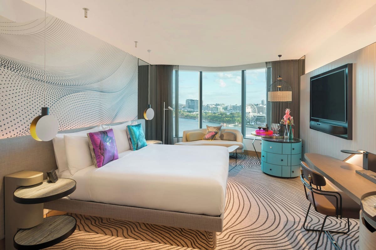 Zimmer, 1 King-Bett, Nichtraucher, Flussblick (Corner) | Ausblick vom Zimmer