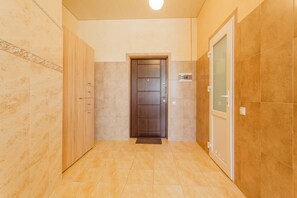 Basic Double Room Single Use, 1 Double Bed | Premium bedding, iron/ironing board, rollaway beds, free WiFi - Dream Apartments (Kyiv)