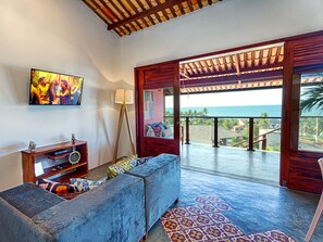 Apartament Deluxe, vistes a l'oceà | Sala d'estar
