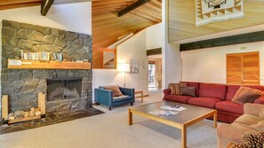 TV, fireplace, DVD player