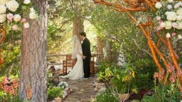 Zona para bodas al aire libre