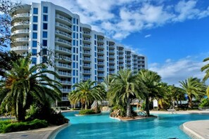 Pool - Reduced Price View of Gulf! Lagoon Pool, Kids Splash Pad, Restaurant, Bar, Fitness Center, Tennis (Destin)
