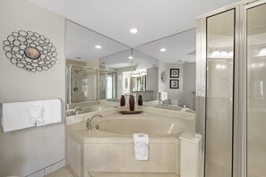 Douche, serviettes fournies