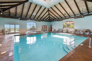 Indoor pool, a heated pool