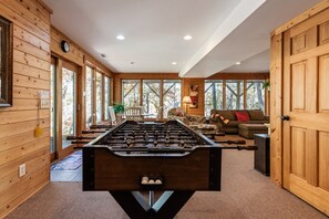 Games room - Above the River | 5 Min. Walk to Water | Hot Tub & Family Game Room (West Jefferson)