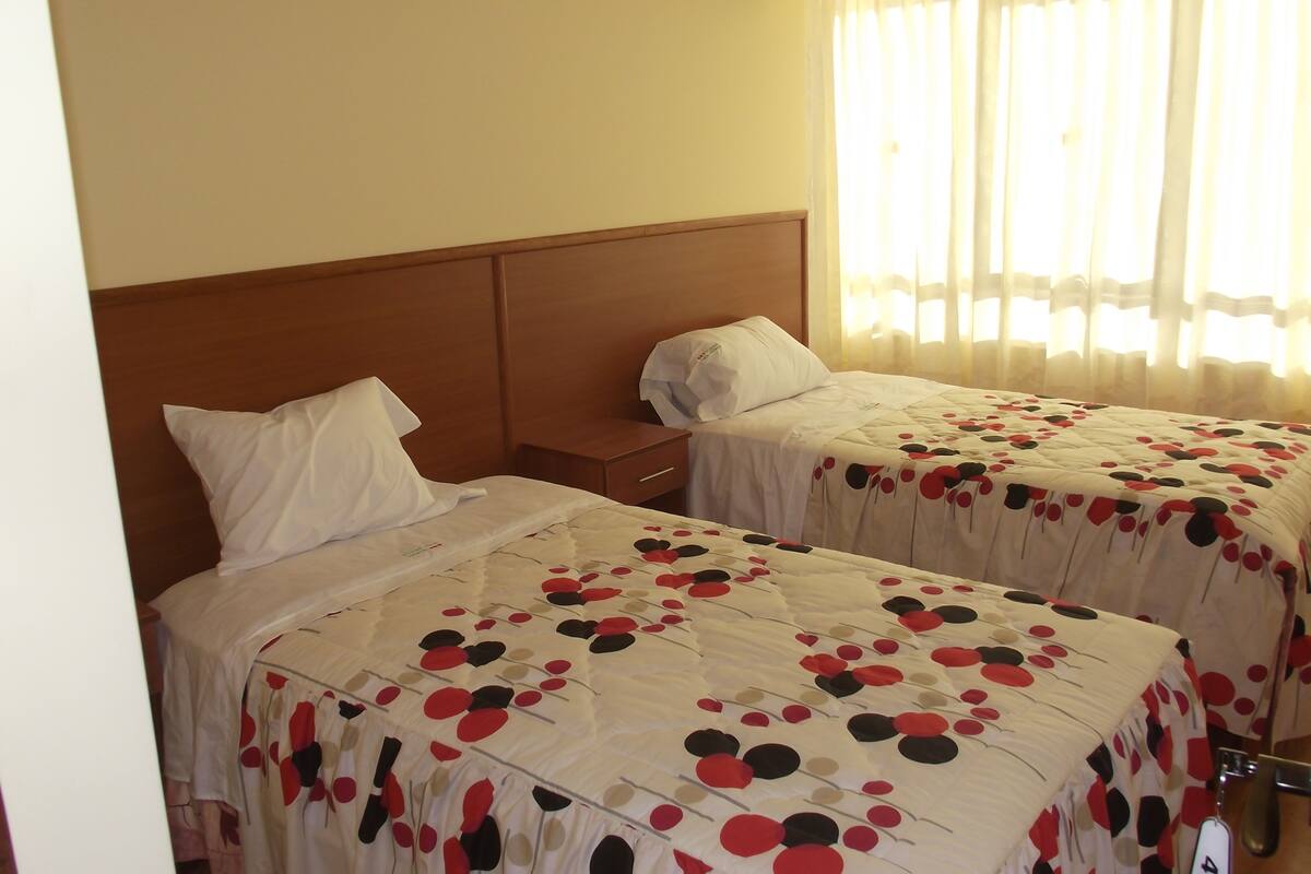 Twin Room, 2 Twin Beds, Private Bathroom | Desk, iron/ironing board (on request), rollaway beds (surcharge)