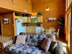 Smart TV, fireplace, video games