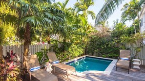 A heated pool
