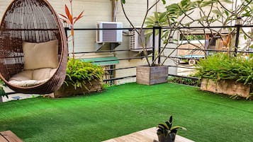 Casa Confort, 1 cama King size, lanai, mezzanine (Please contact hotel after booking) | Terraza o patio