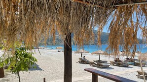 Vlak bij het strand, strandlakens