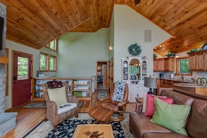TV, fireplace, DVD player