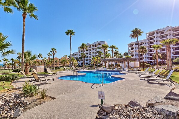 A heated pool