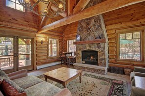 Fireplace, DVD player