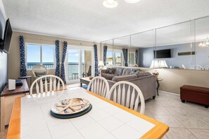 TV, DVD player, video library