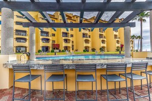 Et oppvarmet basseng