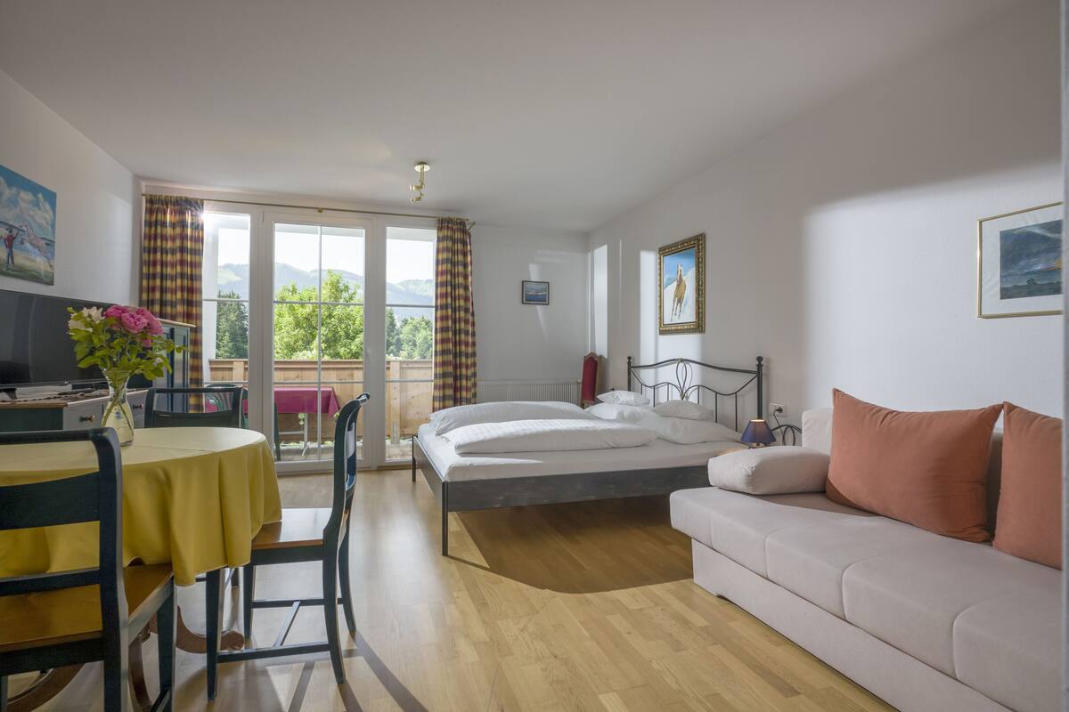 Studio (zzgl. 65 EUR Endreinigung) | Caja de seguridad en la habitación, cunas gratuitas y ropa de cama