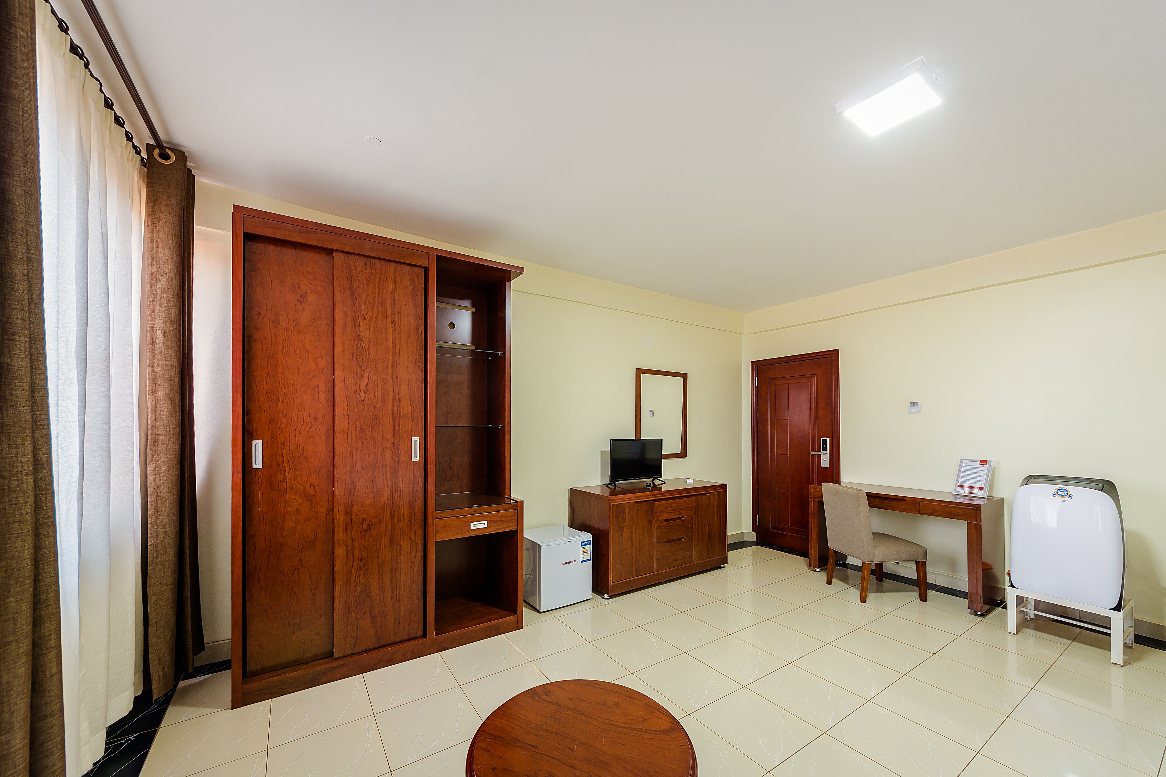 twin room | in-room safe, desk, blackout curtains, soundproofing