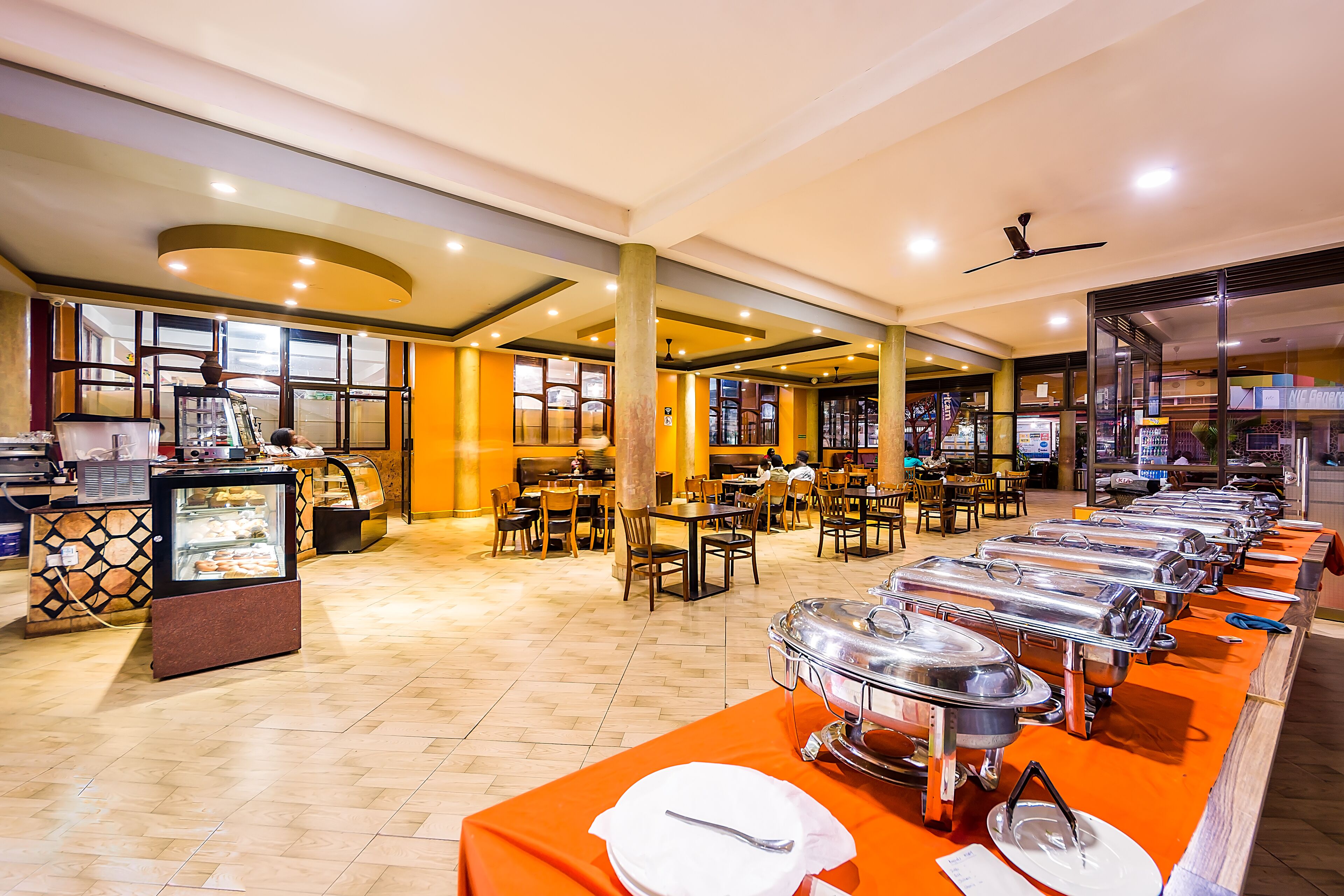 breakfast, lunch, dinner served; local and international cuisine