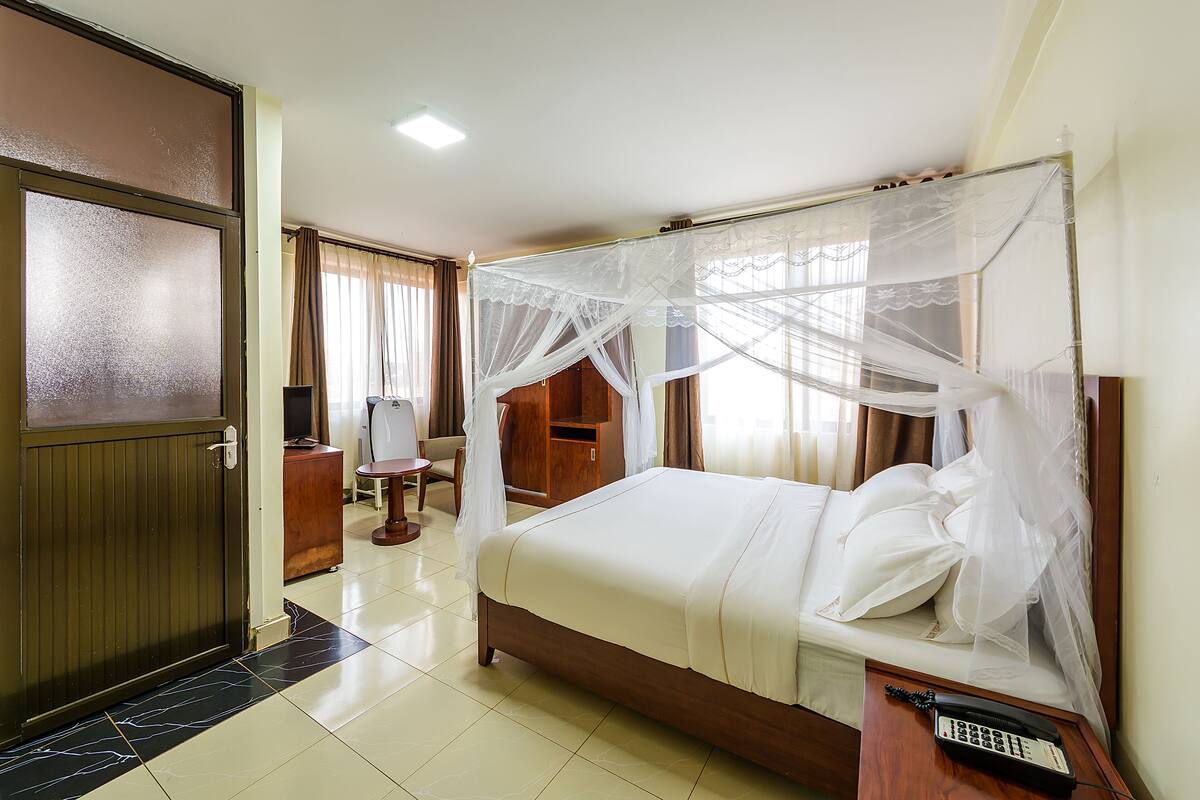 double room | in-room safe, desk, blackout curtains, soundproofing