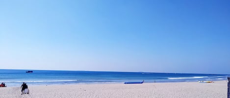 Vlak bij het strand