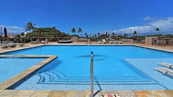 One of 3 pools to relax at! This is the main whale pool