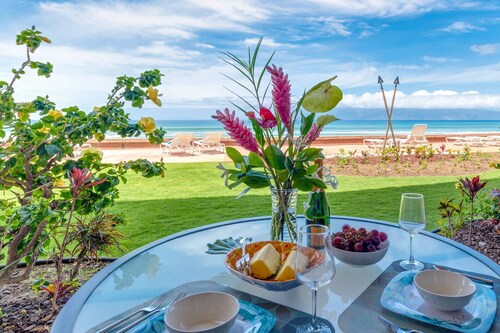 Makani Sands 106 - Oceanfront:  “Hop” into Spring! Reduced Rates! Free Activities!