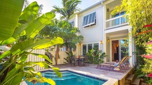A heated pool - **THE IBIS & THE CRANE @ OLD TOWN** Compound Near Duval + LAST KEY SERVICES... (Key West)