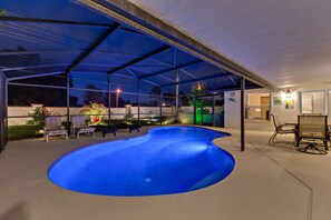 A heated pool