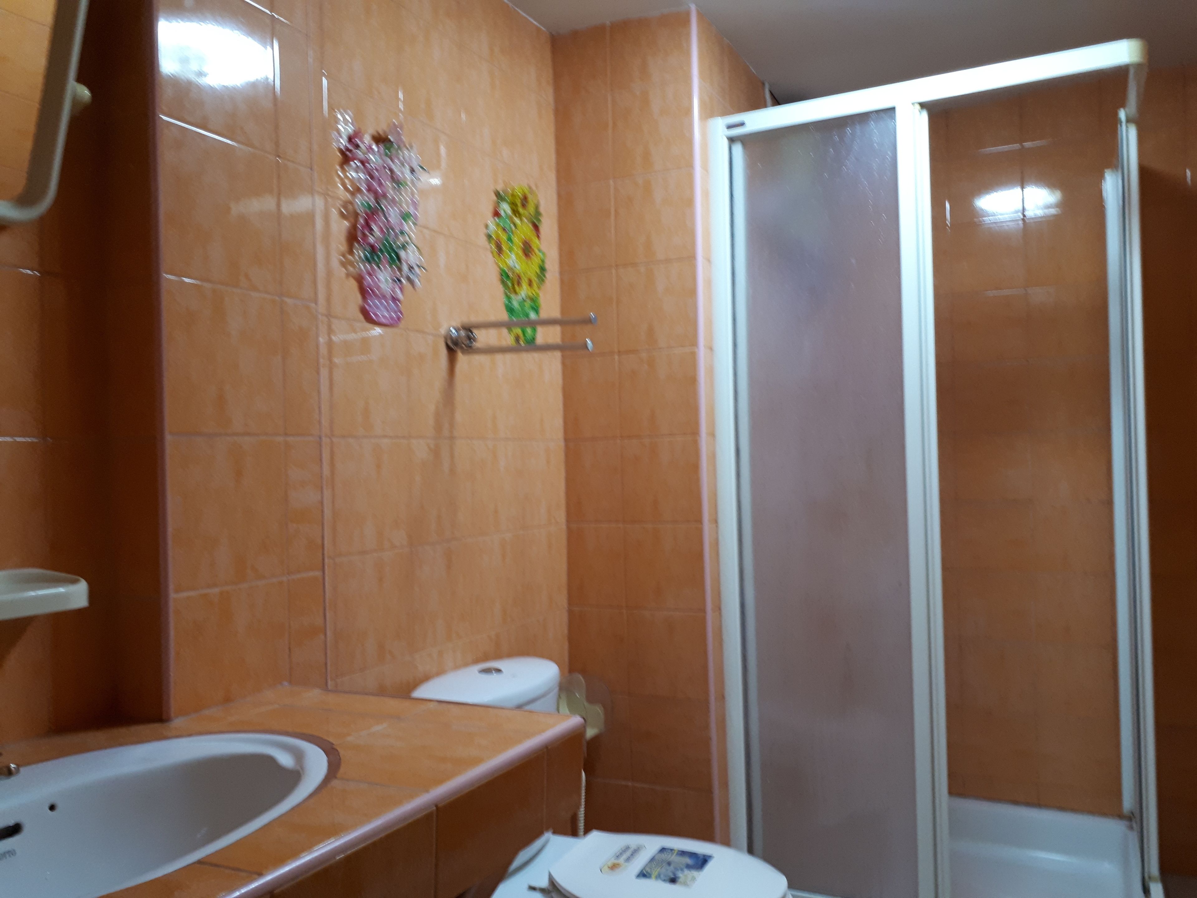 Shower, towels