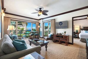 Smart TV, offices - H206 Ocean View Suite - Modern and Clean - Sleeps 6 in Air Conditioned Comfort! (Kapaa)