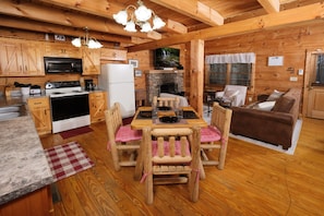 Interior - Pet friendly 2 bedroom log cabin in Wears Valley with game room and hot tub (SEVIERVILLE)