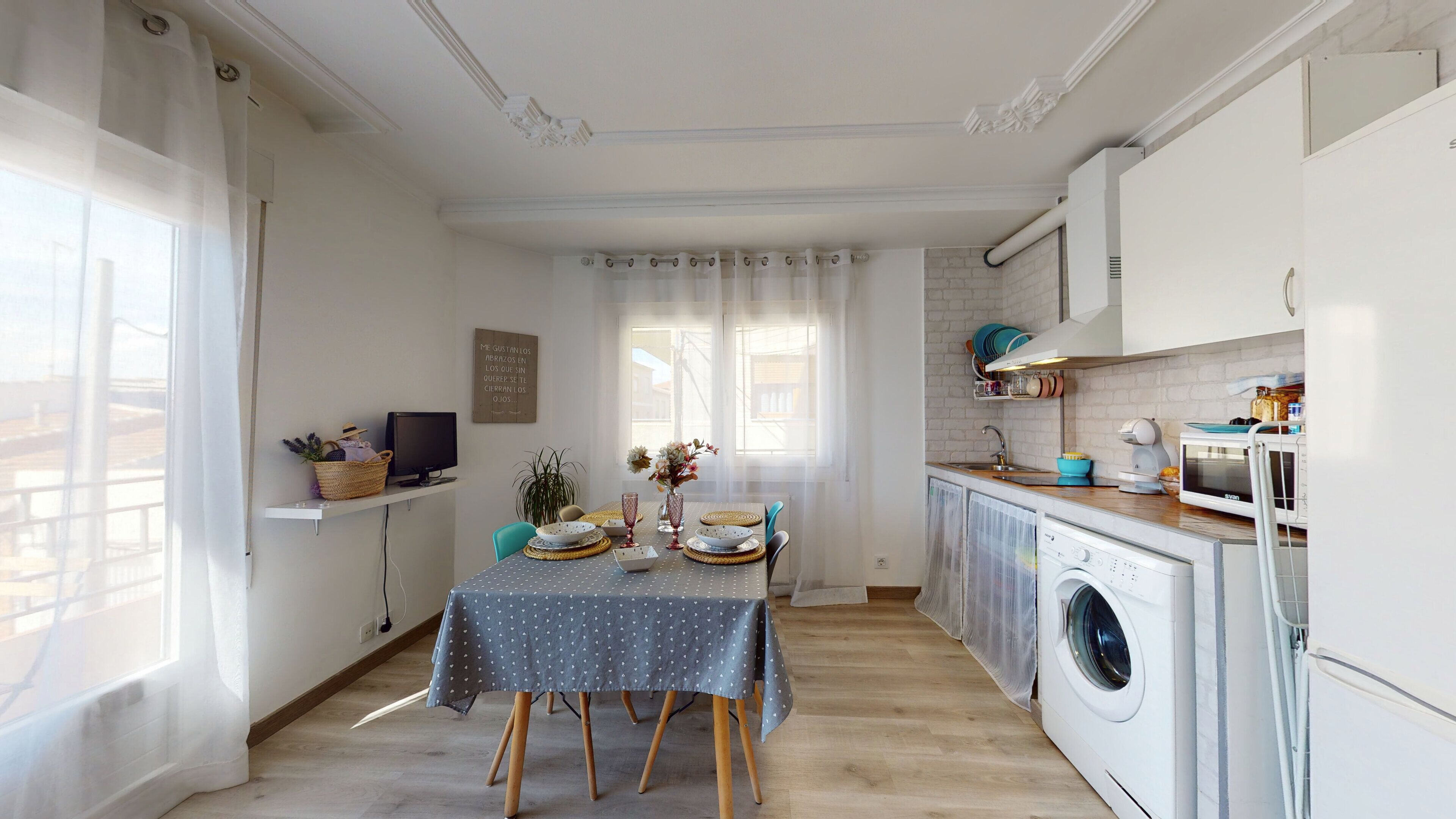 comfort apartment, 1 bedroom, kitchen, city view | living area | 40-inch flat-screen tv with satellite channels, tv