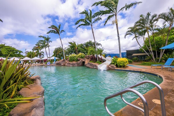 Pool - 5 Bedroom Sleep 12 w AC - Walk to Poipu & Brenneckes Beach Less Than a Minute (Koloa)