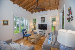 Televisión, reproductor de DVD y estéreo