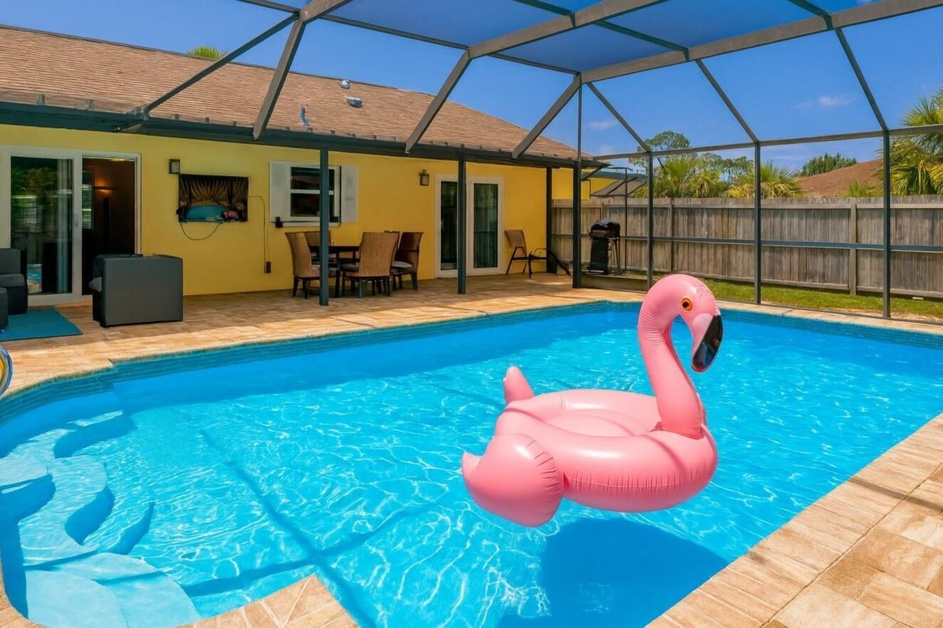 Et oppvarmet basseng