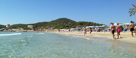 Vlak bij het strand