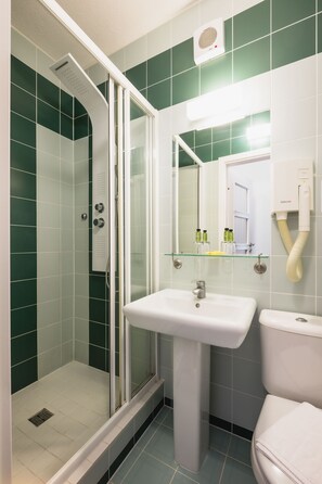 Free toiletries, hair dryer, towels