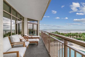 Terrace/patio - Gorgeous 3rd Floor Oceanfront Condo at North Beach Resort & Villas (North Myrtle Beach)