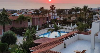Penthouse Sea View Apartment in Tala, Paphos, Cyprus in quiet location with pool