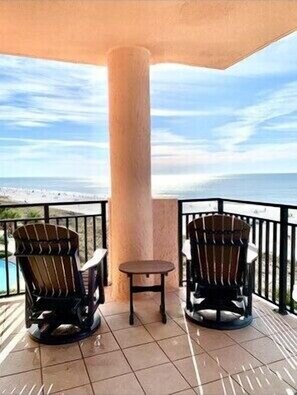 Terrace/patio - Panoramic Gulf Views from this 2BR/2BA Beachfront Condo! (Orange Beach)
