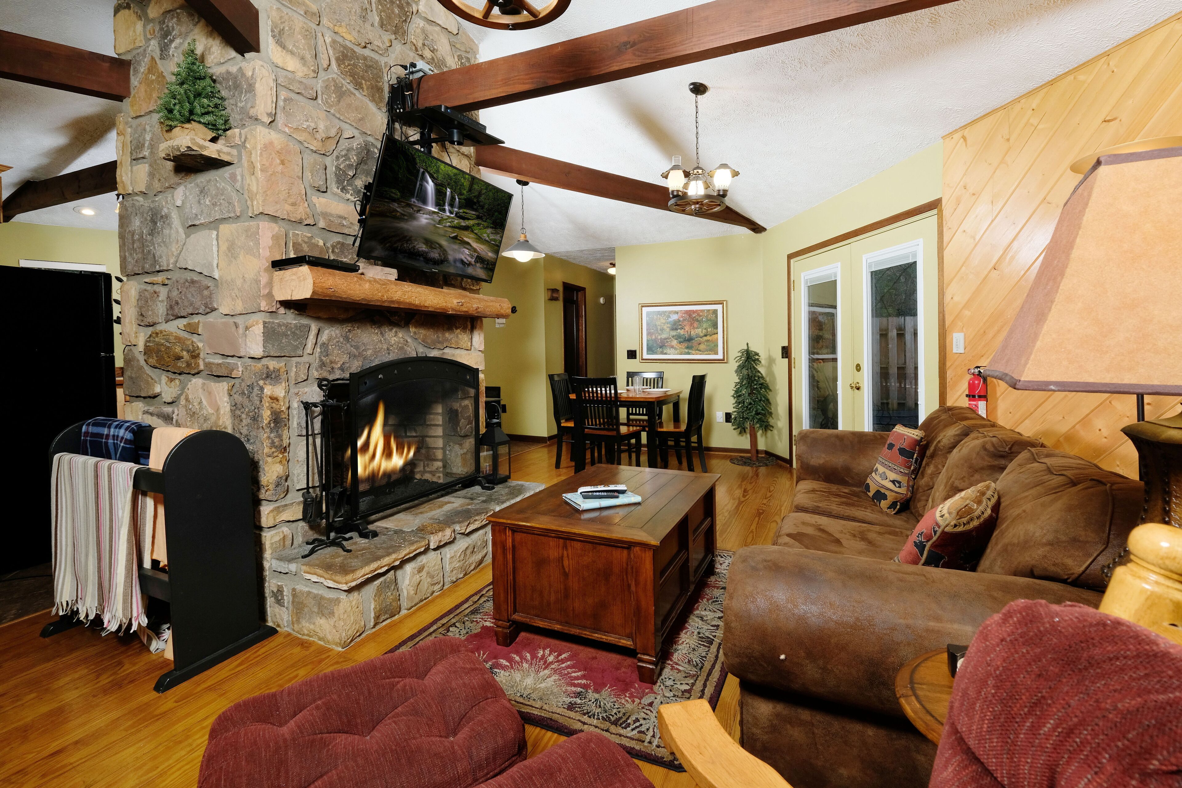 电视、壁炉、电子游戏