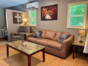 TV, fireplace, DVD player