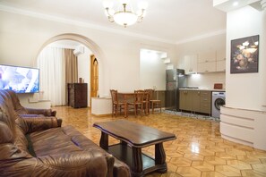 LED TV, video games, DVD player, stereo