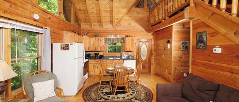 Televisie en een open haard