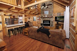 Télévision, cheminée, jeux vidéo