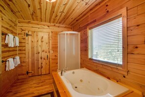 シャワー付き浴槽、タオル