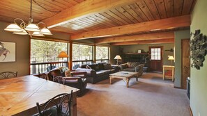 TV, fireplace, DVD player