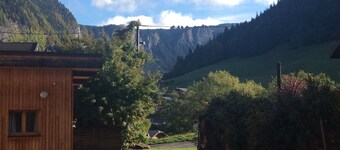 A delightful 2 bed ski in/out or biking ground floor apt. with own small garden