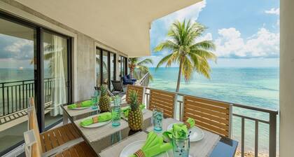 << WINDSWEPT PALMS @ BEACH >> Oceanfront / allas & poreallas + viimeinen avainpalvelu ...