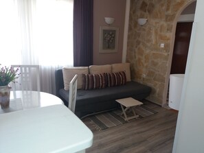 TV, books, stereo - Charming, Spacious and  Comfortable House with Garden and Barbecue. (Senj)